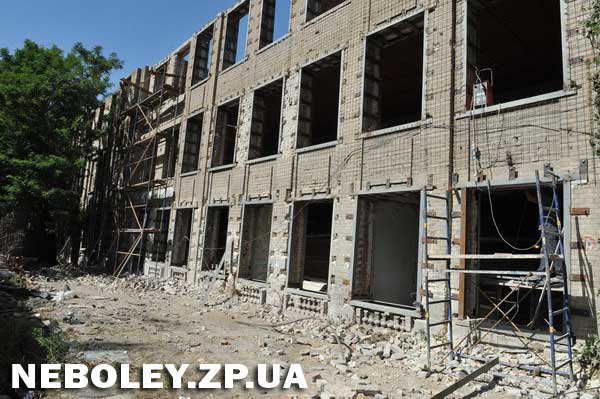 Ремонт лечебного корпуса Запорожской областной детской больницы завершится в феврале